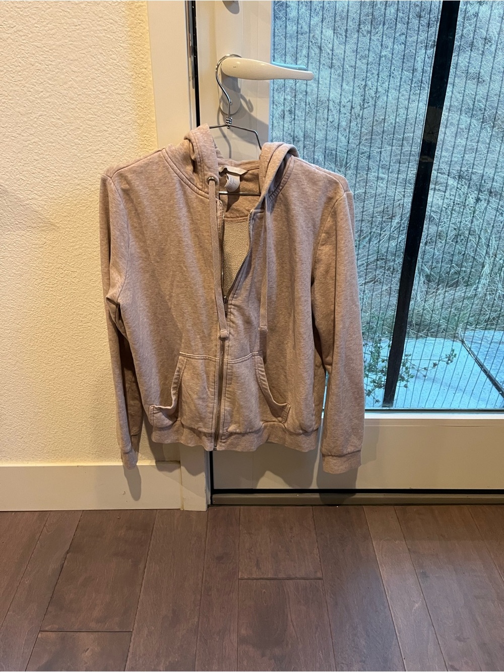 H&M Light Brown Women's Zip-Up Hoodie Jacket